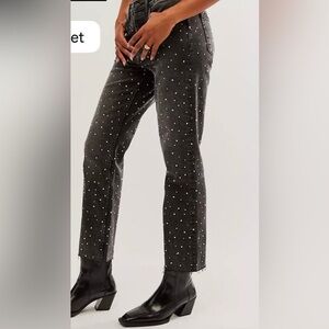 NWT Driftwood, Stylish Black Studded Jeans size 29